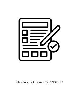 Audit Test icon in vector. Logotype