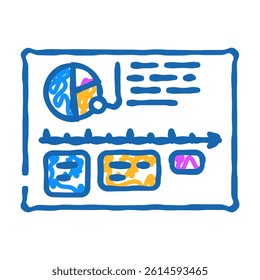 audit time management doodle icon sketch vector. audit time management sign. isolated symbol illustration