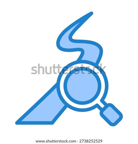 Audit Trail Icon With Blue Color For Accounting and Business
