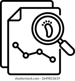 Audit Trail Icon Element for Design