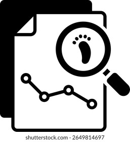 Audit Trail Icon Element for Design