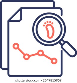 Audit Trail Icon Element for Design