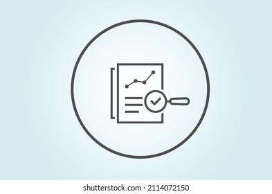 Audit Trails icon circle design