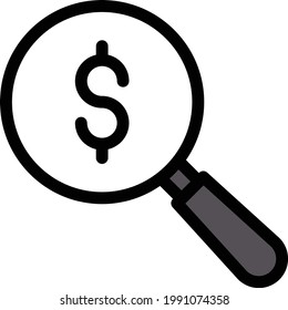 audit vector color line icon