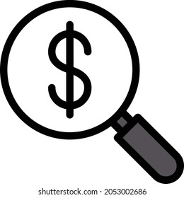 audit vector colour line icon