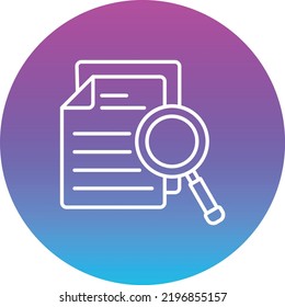 Audit vector icon. Can be used for printing, mobile and web applications.