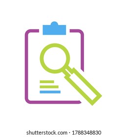 audit vector icon logo design