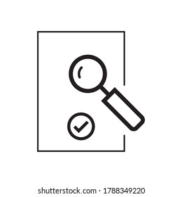 audit vector icon logo design