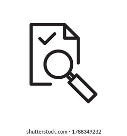 audit vector icon logo design