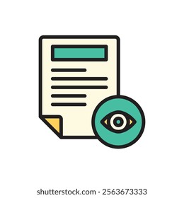 Audit Verification Icon Vector Illustration