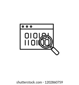 Audit, webpage icon. Element of general data project icon for mobile concept and web apps. Thin line Audit, webpage icon can be used for web and mobile
