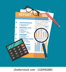 Auditing and business analysis concept. Financial adviser, auditing tax process, big data analysis, auditing tax process, seo analytics, financial report.