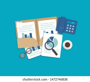 Auditing and business analysis concept,auditing tax process