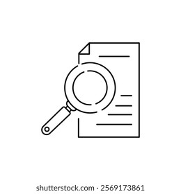 Auditing Vector Line Icon - Simple Thin Line Icon, Premium Quality Design Element