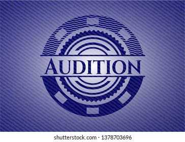 Audition with jean texture