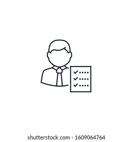 Auditor Creative Icon. From Analytics Research Icons Collection. Isolated Auditor Sign On White Background