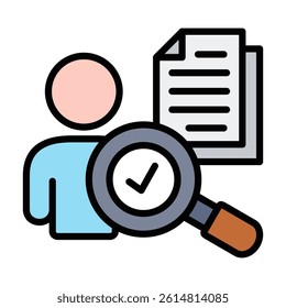 Auditor Icon Element For Design