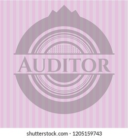 Auditor pink emblem