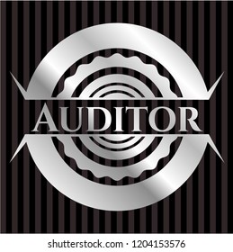 Auditor silvery shiny emblem