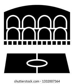 Auditorium glyph vector icon 