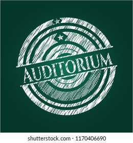 Auditorium on blackboard