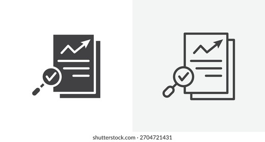 Auditors icon. collection of editable stroke line and solid flat styles.