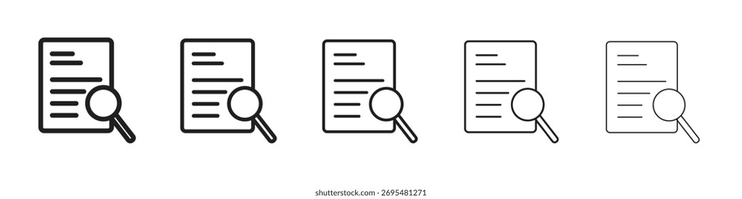 ícone Auditores. estilo de contorno moderno ícones vetoriais série