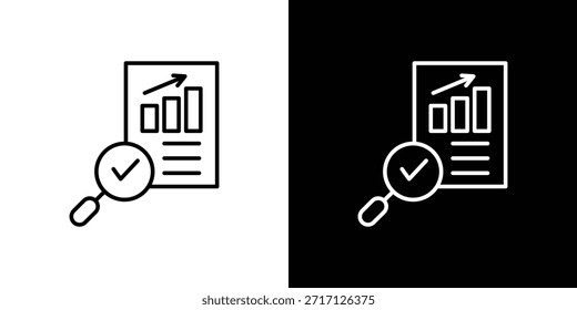 Ícono de los auditores, muestra del Vector del esquema, Descarga del diseño del logotipo