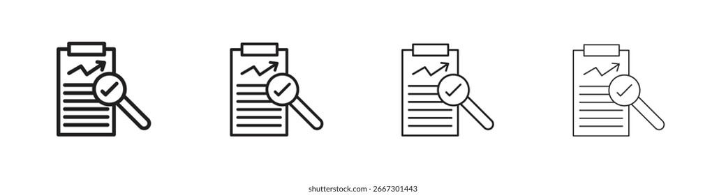 Auditors icon simple black vectors pack. Design infographic element