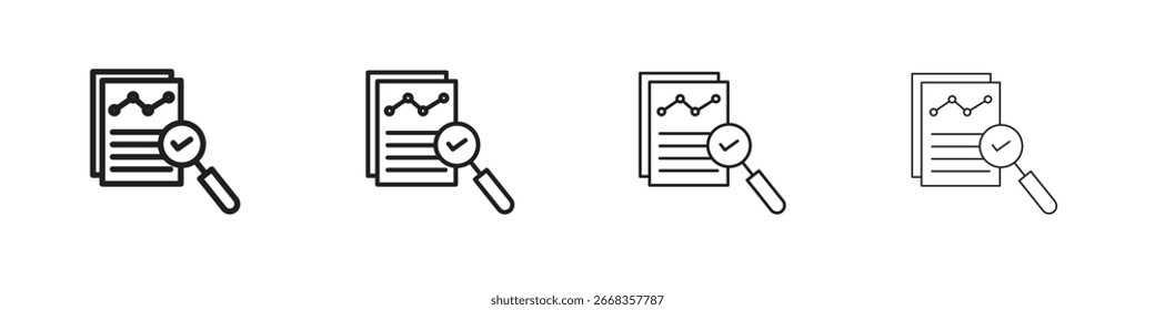 Auditors icon symbols collection. Vector EPS 10