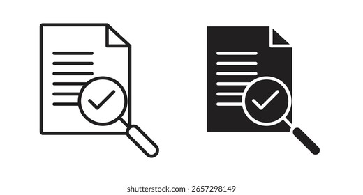 Ilustración vectorial de íconos de auditores sobre un fondo transparente.
