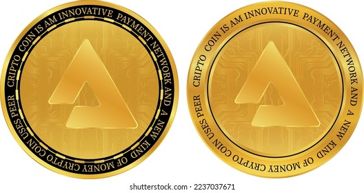 audius-audio virtual currency logo. vector illustrations. 3d illustrations.