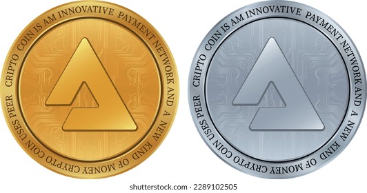 audius-audio virtual currency logo. vector illustrations. 3d illustrations.