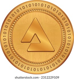 logotipo de moneda virtual audius-audio. ilustraciones vectoriales. 3 quinquies ilustraciones.