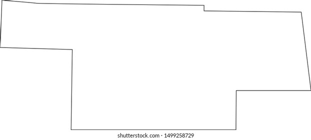 Audrain county map in missouri state
