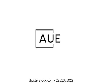 AUE Letter Initial Logo Design Vector Illustration