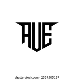 AUE letter logo design with white background in illustrator, vector logo modern alphabet font overlap style, calligraphy designs for logo, Poster, Invitation, etc.