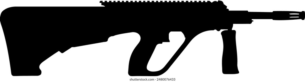 Aug A3 Juego Pistola Digital EPs Vector archivo de gráficos