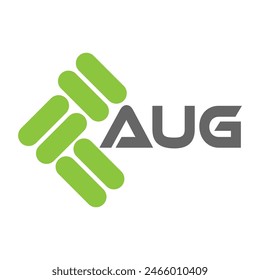 Diseño de Vector de logotipo de letra AUG, logotipo simple y moderno AUG. Diseño lujoso del alfabeto AUG