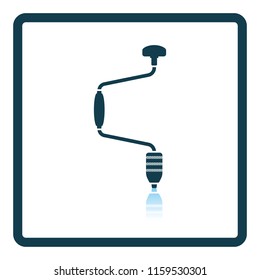 Auger icon. Shadow reflection design. Vector illustration.