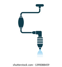 Icono Auger. Diseño de reflexión de sombra. Ilustración vectorial.