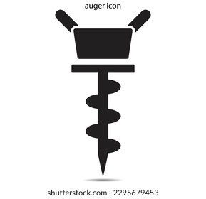 auger icon vector illustration graphic on background