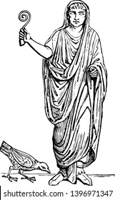 Auger was to observe and to interpret according to traditional rules vintage line drawing or engraving illustration.