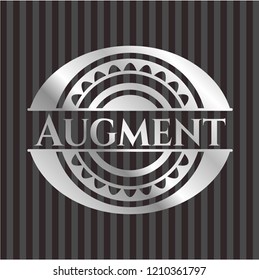 Augment silvery shiny badge