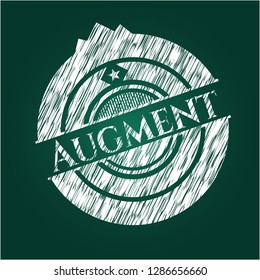 Augment written on a blackboard