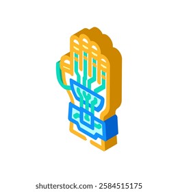 augmented hand augmented reality isometric icon vector. augmented hand augmented reality sign. isolated symbol illustration