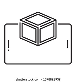 Augmented Model Vector Icon design