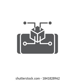 Augmented realit technology vector icon isolated on white background