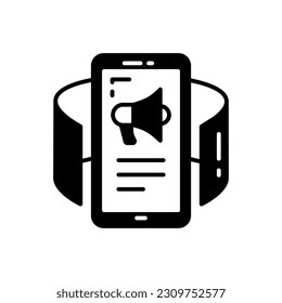 Augmented Reality Advertising icon in vector. Illustration