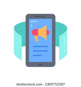 Augmented Reality Advertising icon in vector. Illustration